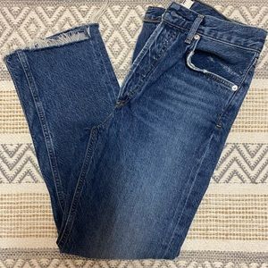Agolde Wide Leg Ankle Cropped Jeans
